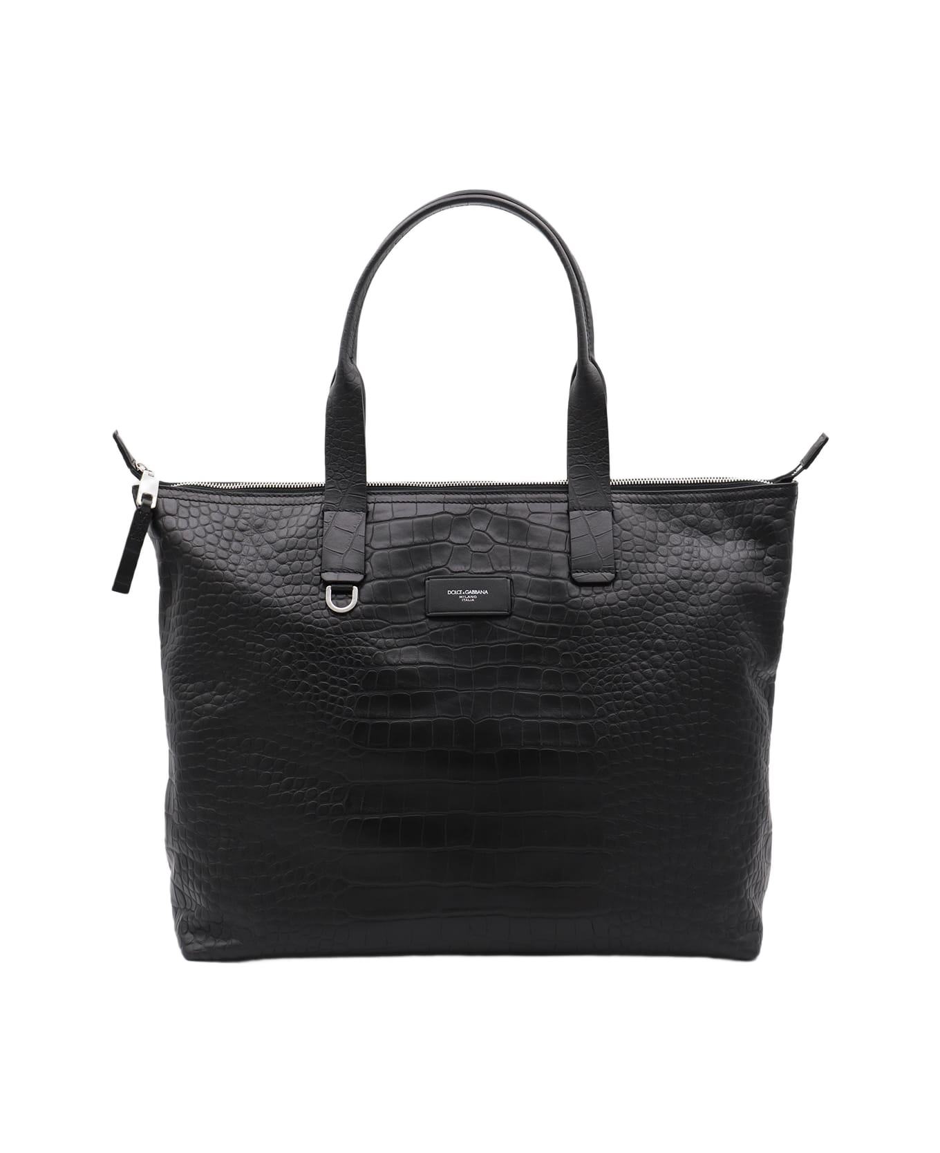 Dolce 
Gabbana Black Leather Totes - Black
