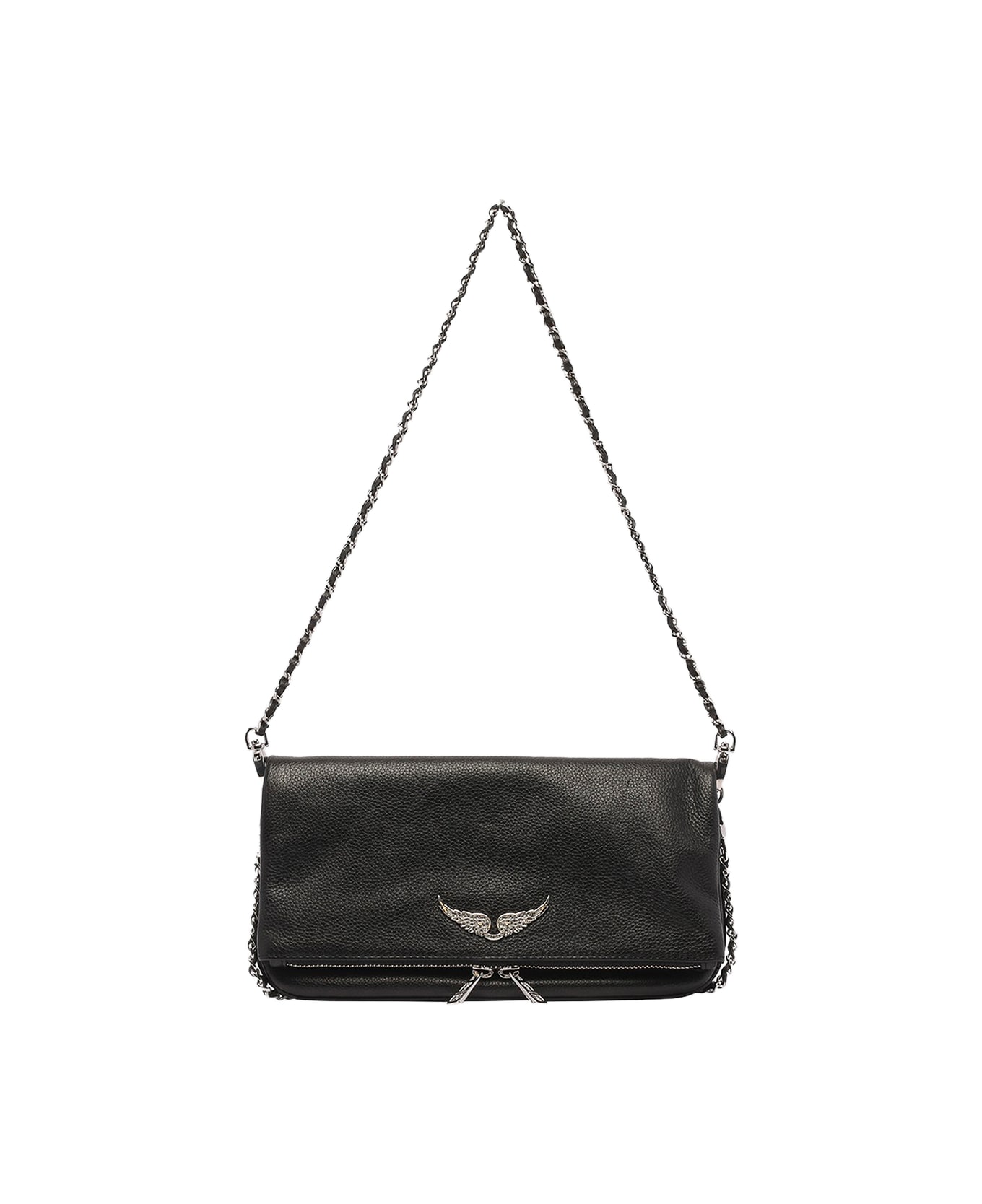 Zadig 
Voltaire Black Leather Rock Shoulder Bag - Black