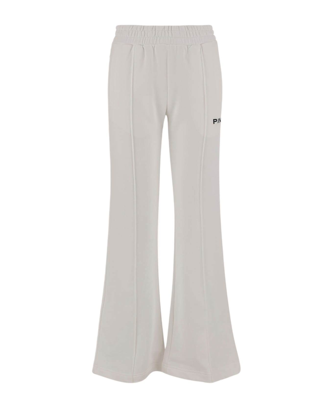 Pinko Cotton Logo Pants - White