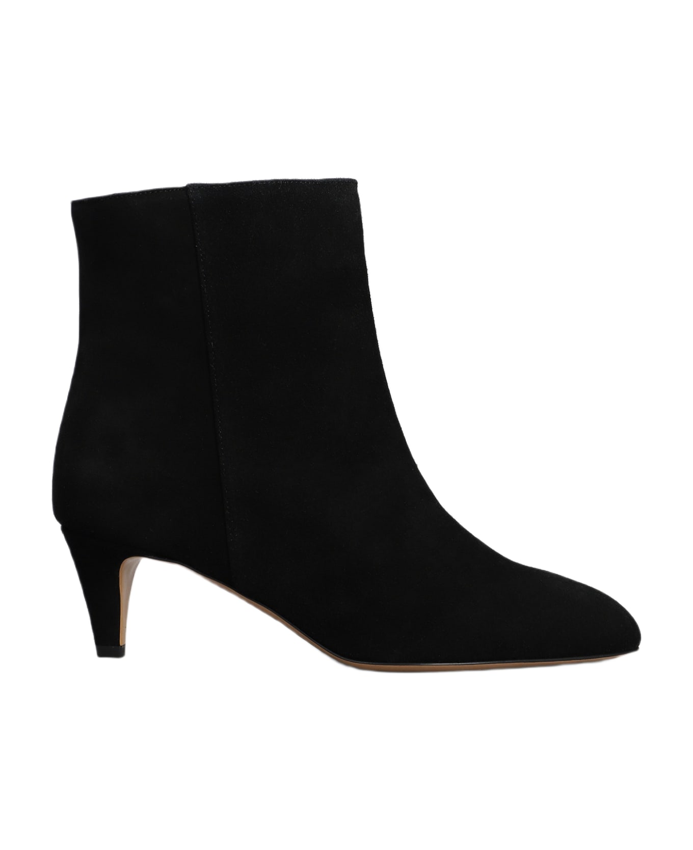 Isabel Marant Daxi Low Heels Ankle Boots In Black Suede - black