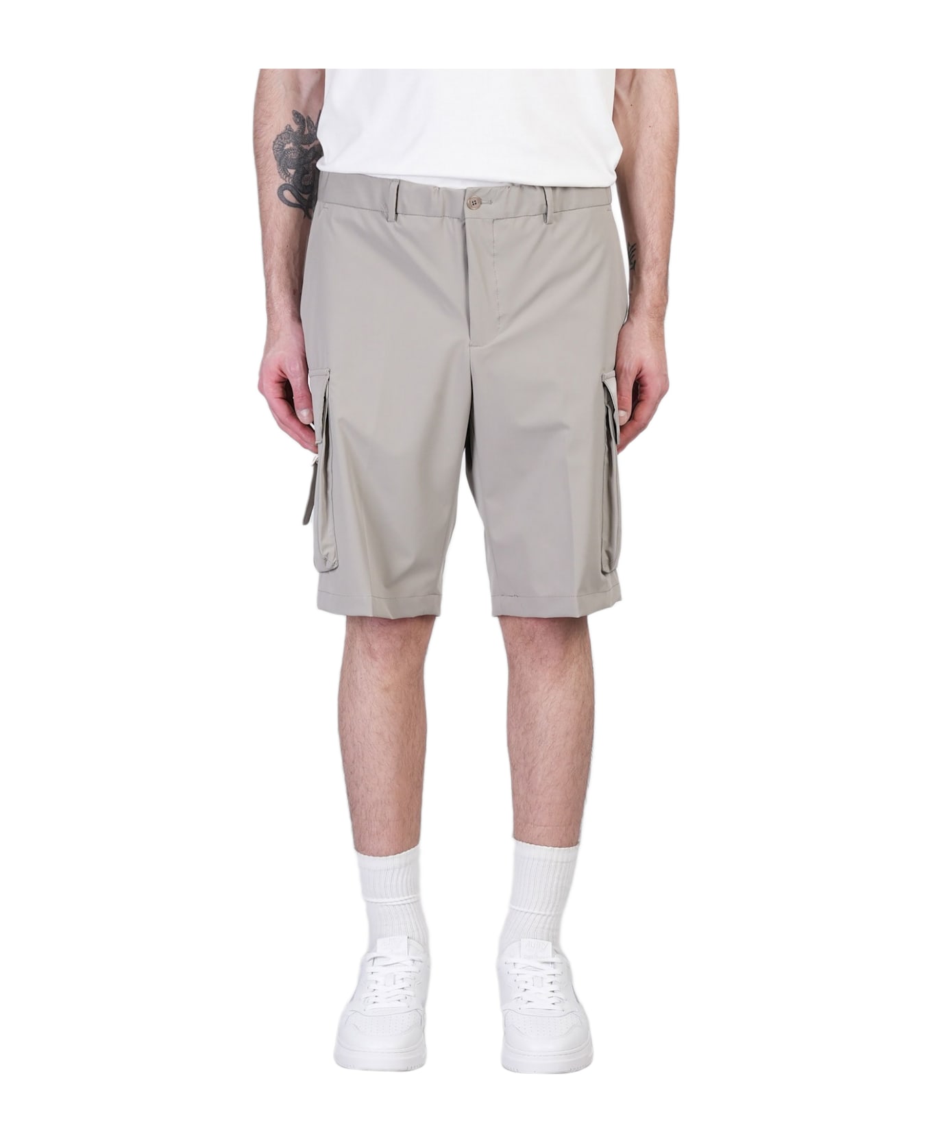 Briglia 1949 Tocqp Shorts In Taupe Polyamide - taupe
