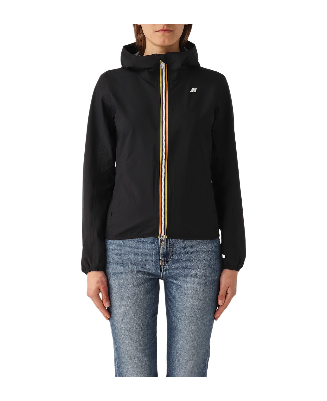 K-Way Lily Stretch Dot Jacket - NERO