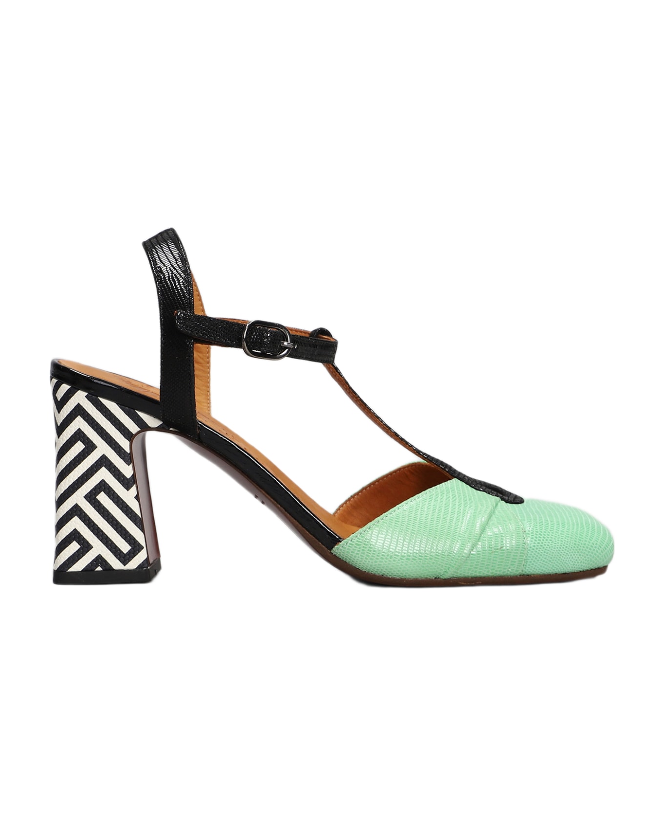 Chie Mihara Obaga Pumps In Green Leather - green ハイヒール