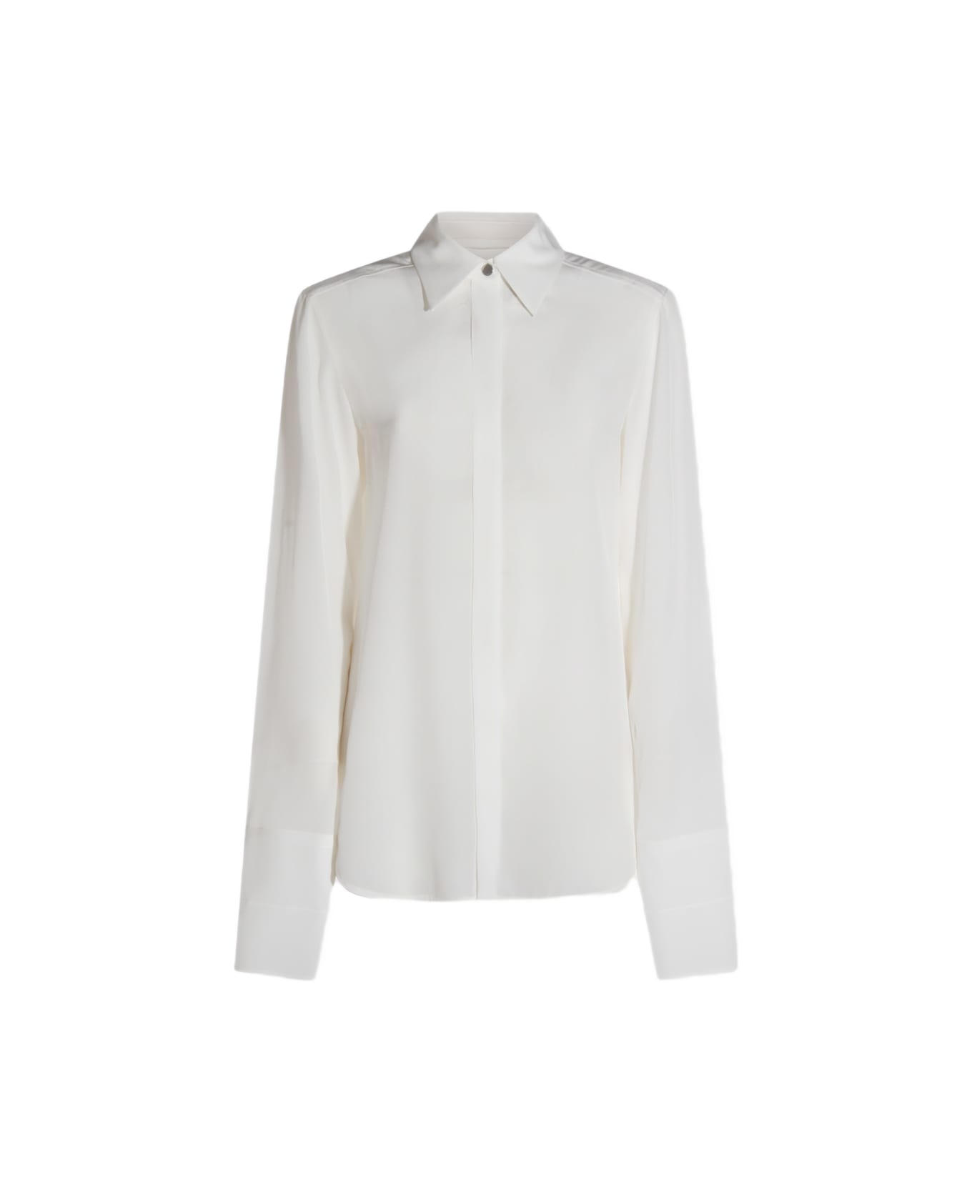 SportMax White Silk Shirt - White