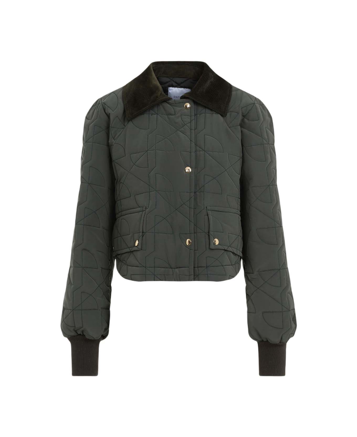 Patou Cropped Quilted Blouson - B Bottle Green