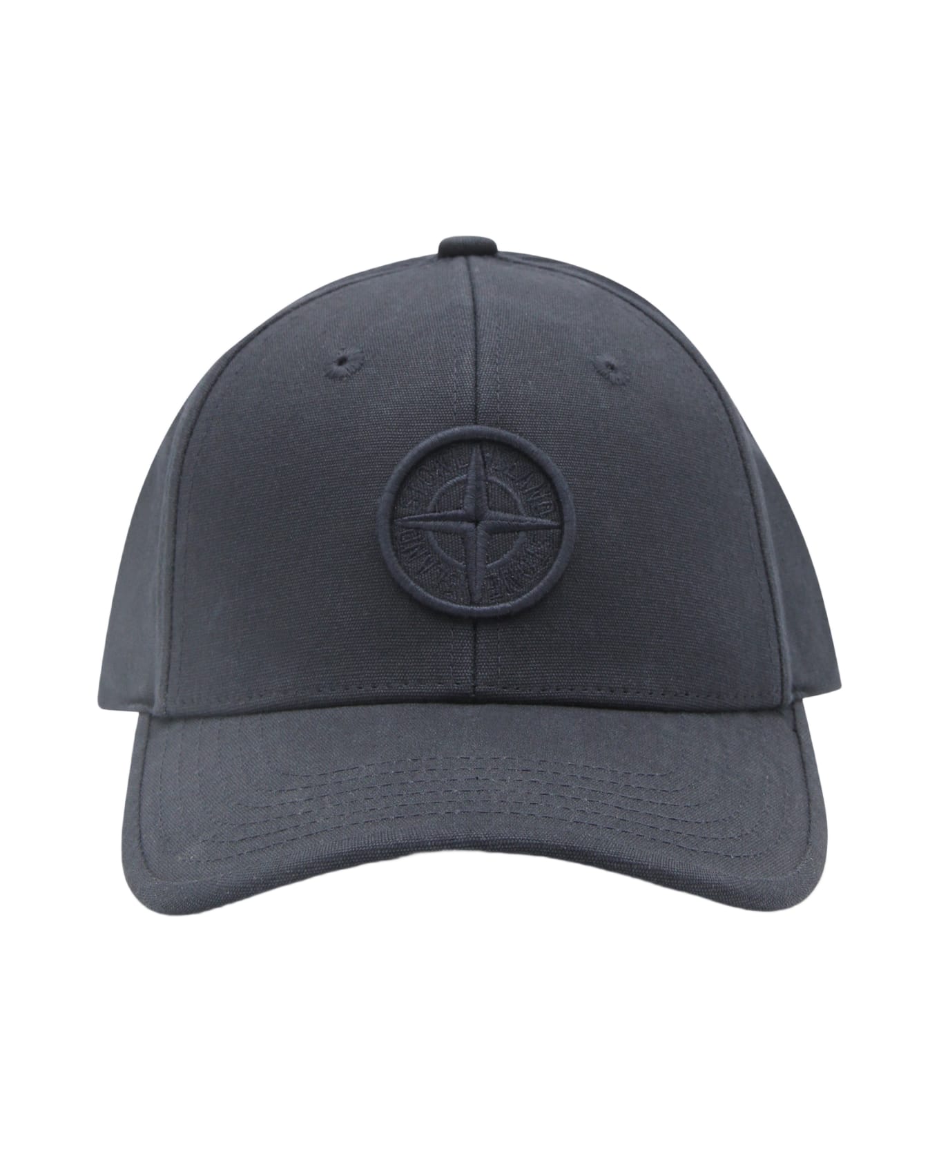 Stone Island Compass Embroidered Hat - Blue
