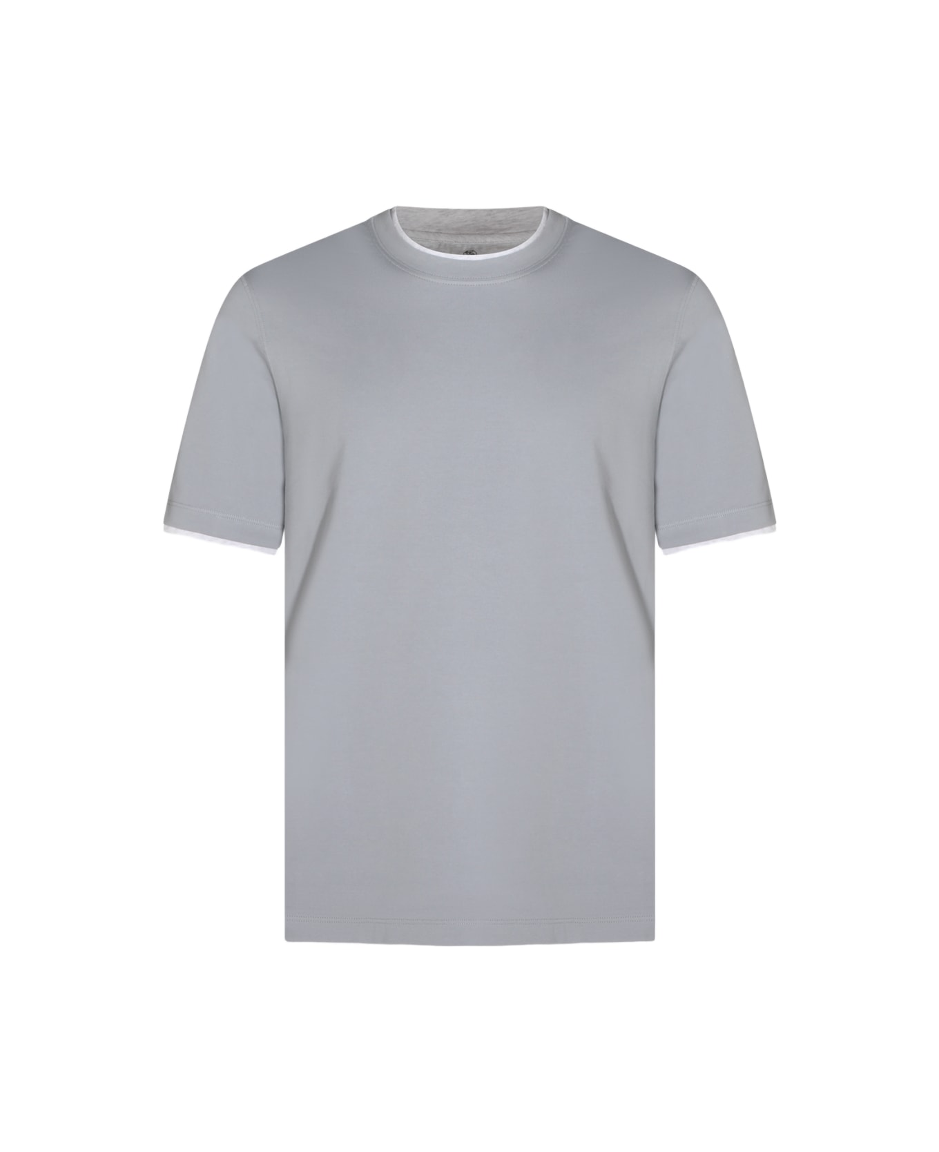 Brunello Cucinelli Light Blue Cotton T-shirt - Blue