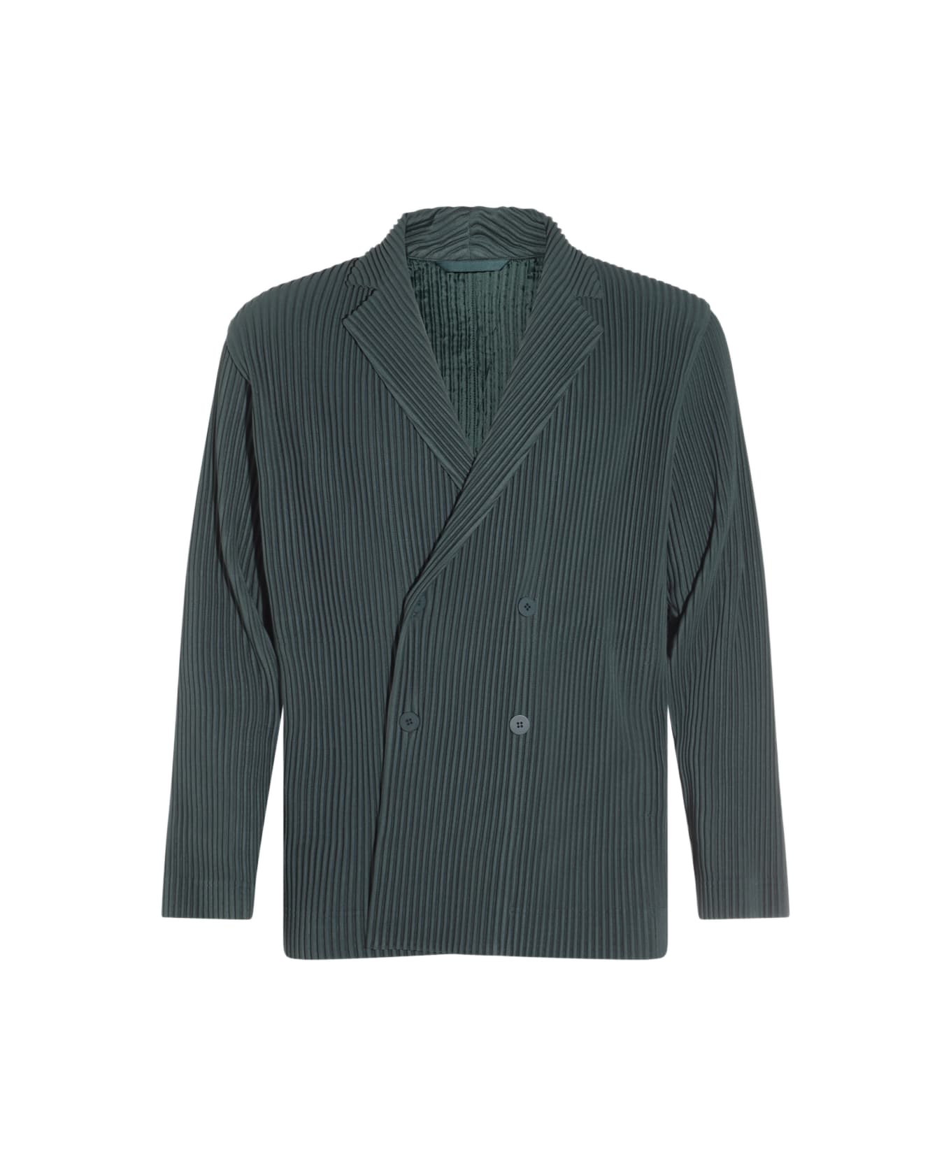 Homme Plissé Issey Miyake Dark Green Blazer - EVERGREEN