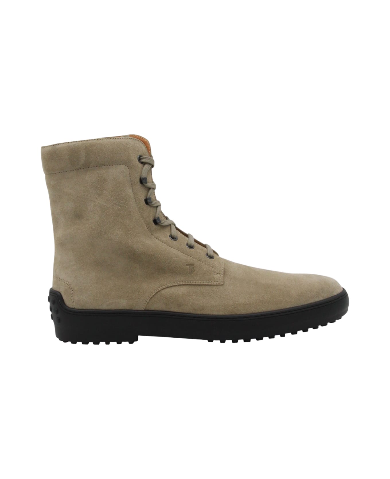 Tod
s Taupe Leather Boots - Beige