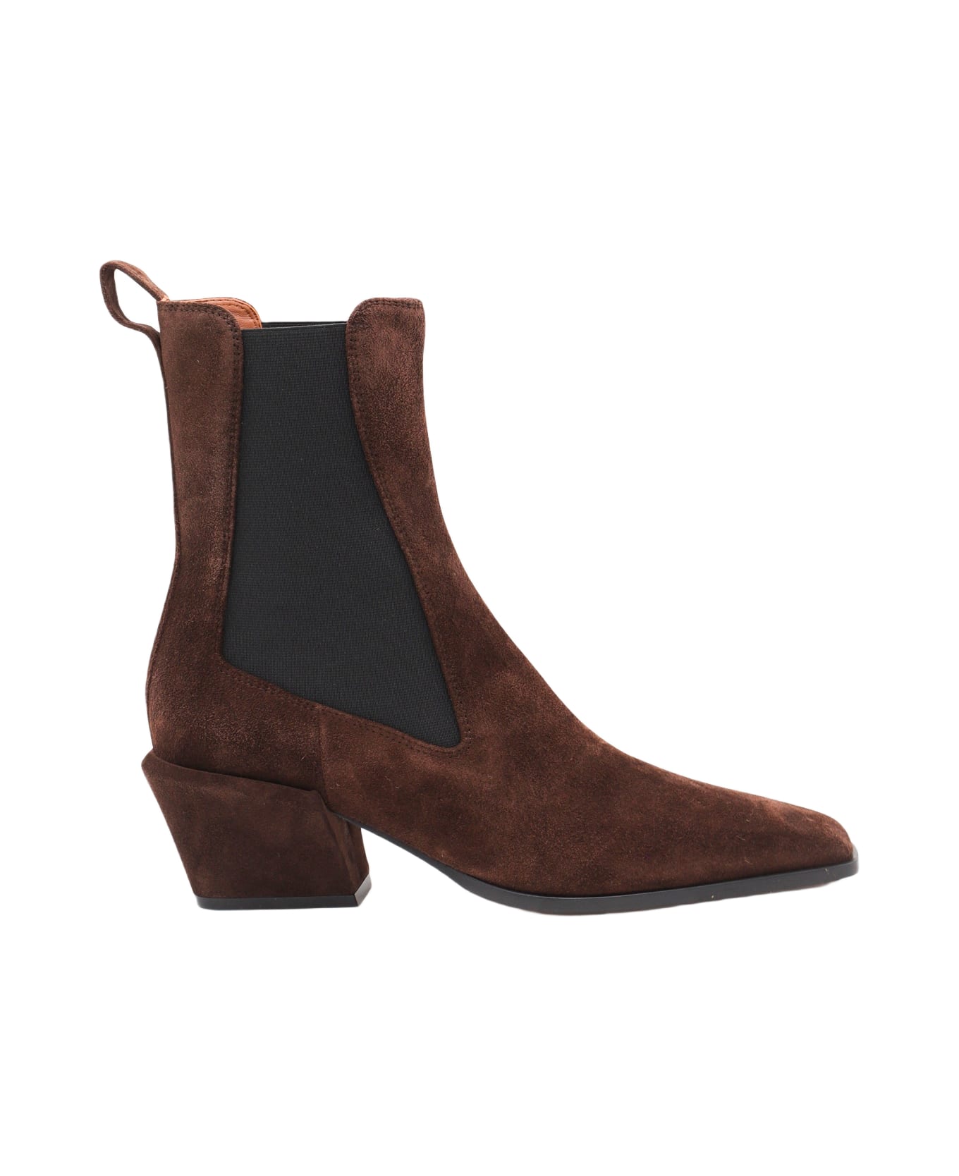 Paris Texas Brown Leather Bettina Boots - Cioccolato