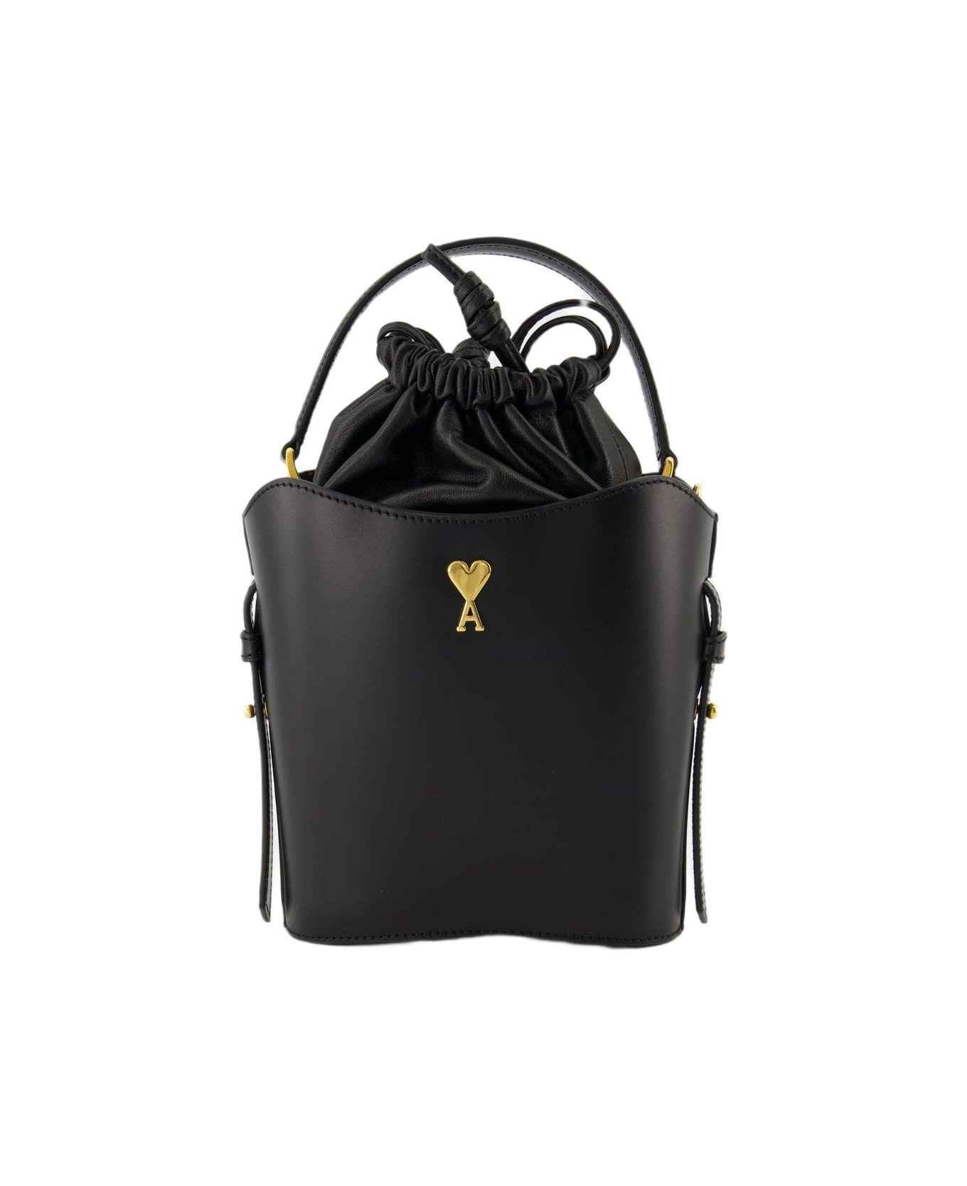 Ami Alexandre Mattiussi Paris Mini Paris Bucket Bag - BLACK