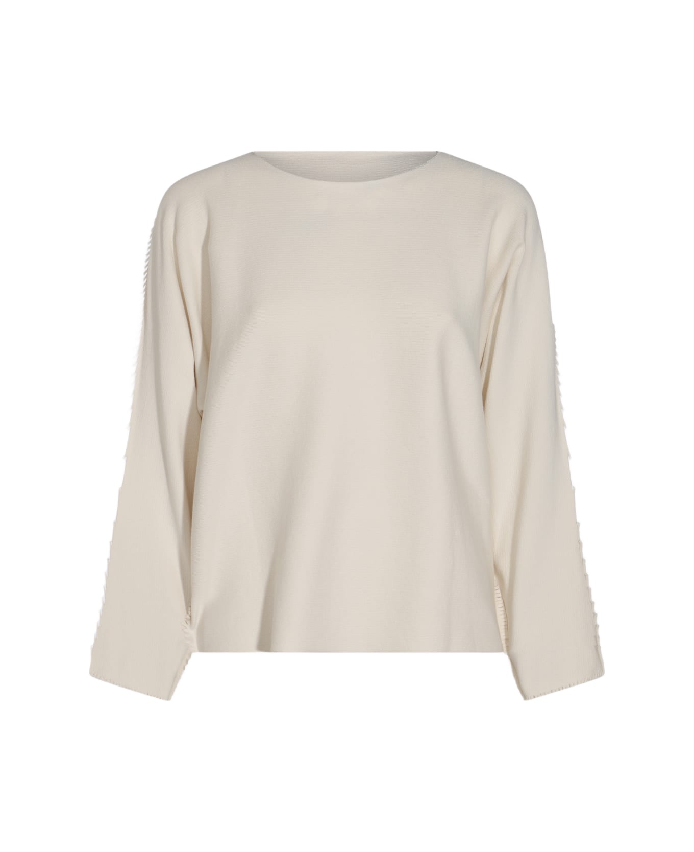Issey Miyake Beige Cotton Top - ASA WHITE