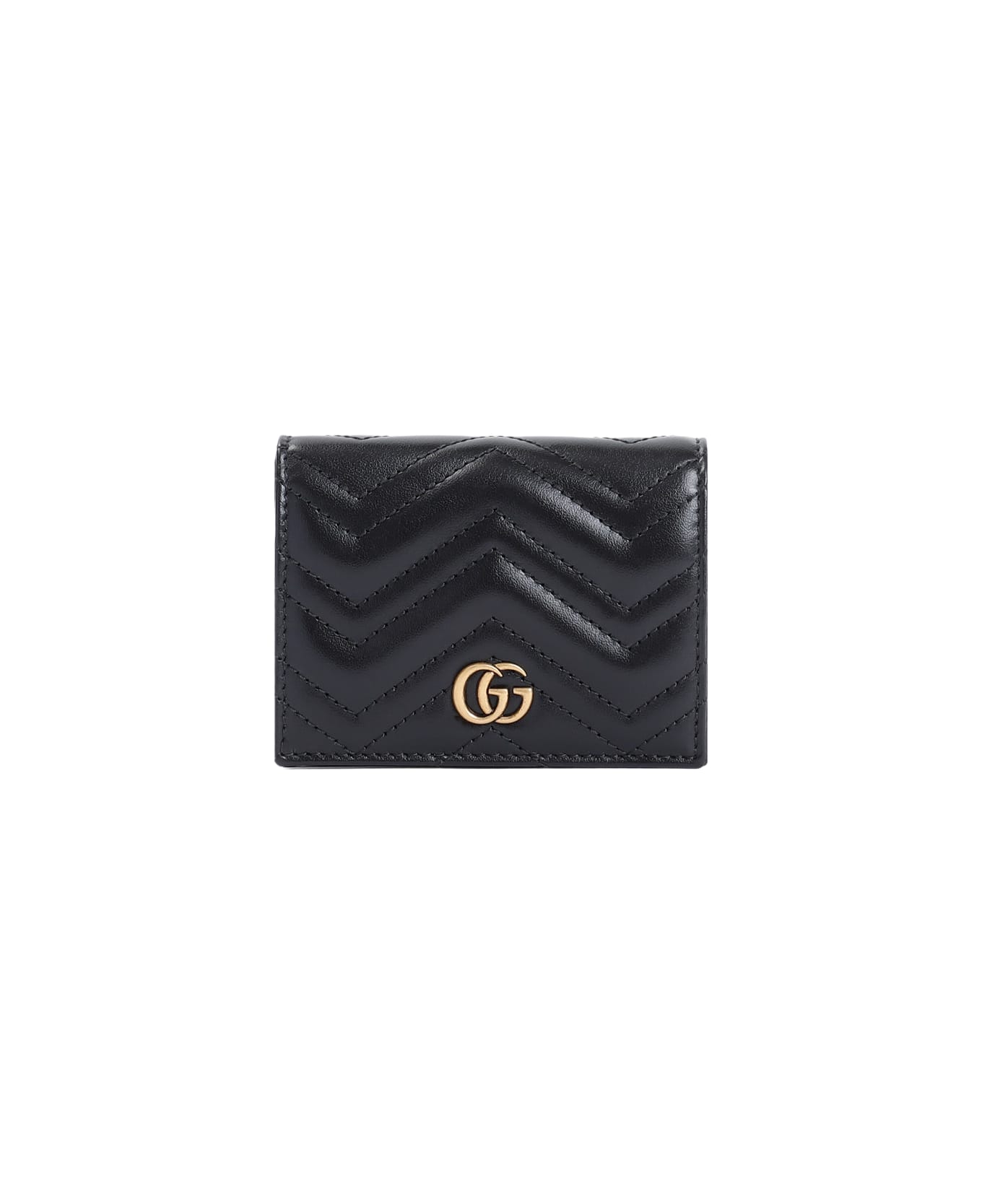 Gucci Gg Marmont 2.0 Credit Card Case - Nero
