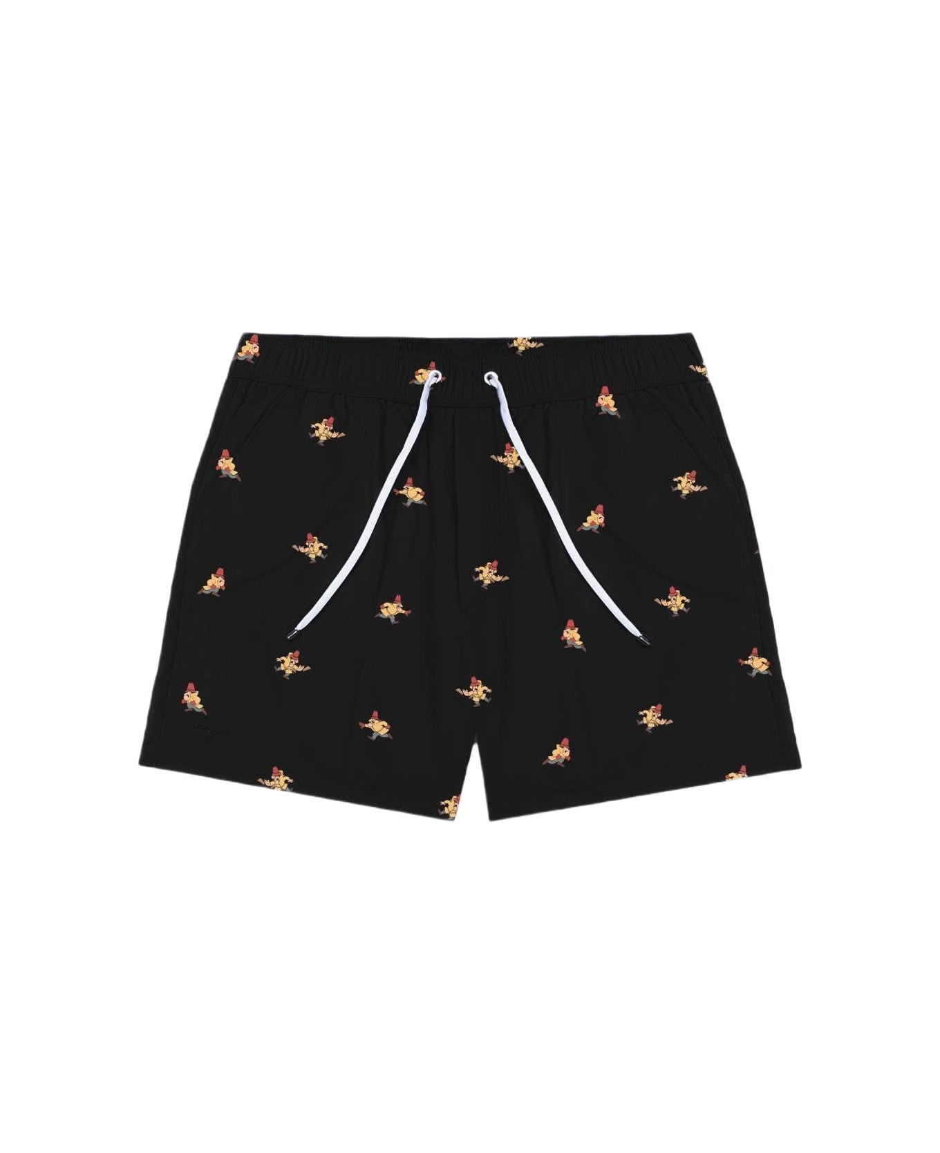 Larusmiani Swim Suit Pink Panther Swimming Trunks - Black
