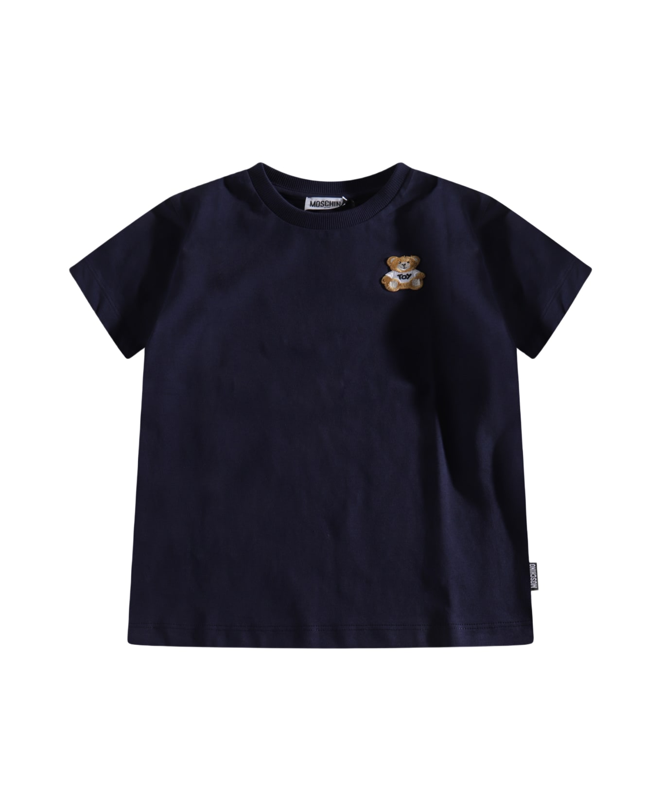 Moschino Navy Blue Cotton T-shirt - Blue