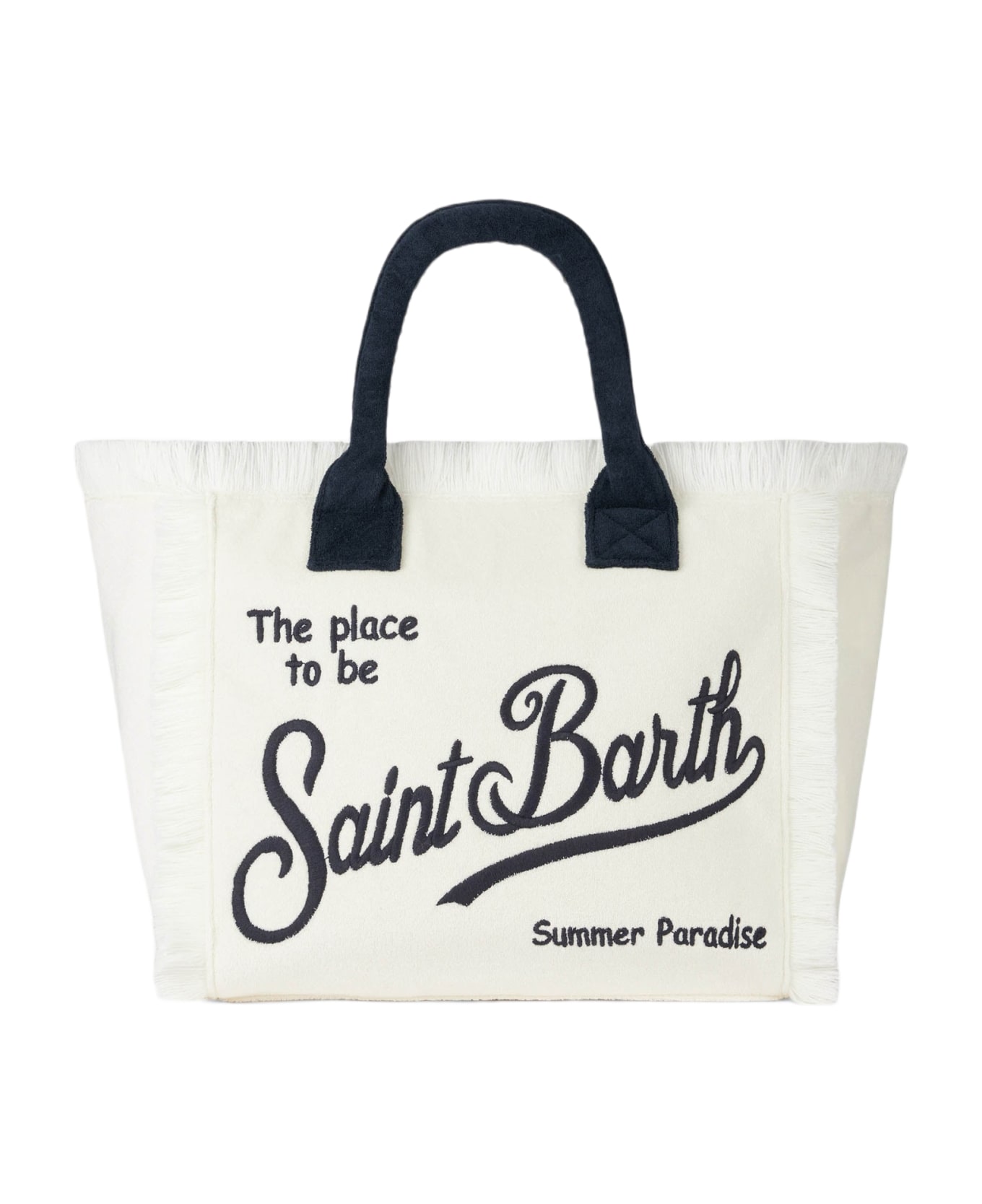 MC2 Saint Barth Vanity White Terry Shoulder Bag - WHITE
