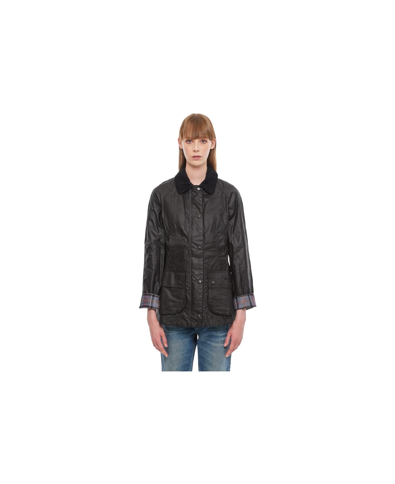 Barbour Beadnell Wax Jacket - Black