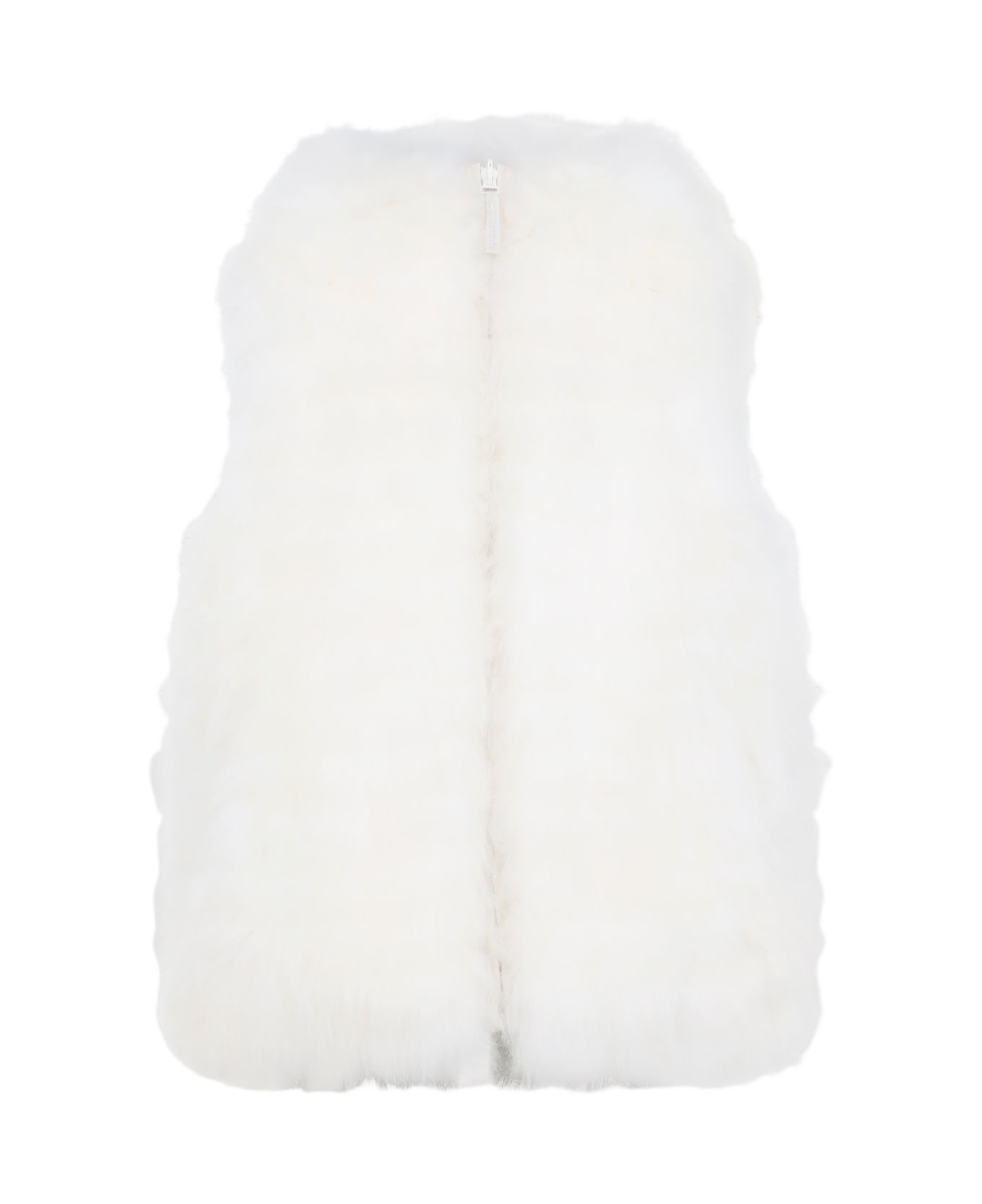 Yves Salomon Lamb Gilet - Mont Blanc