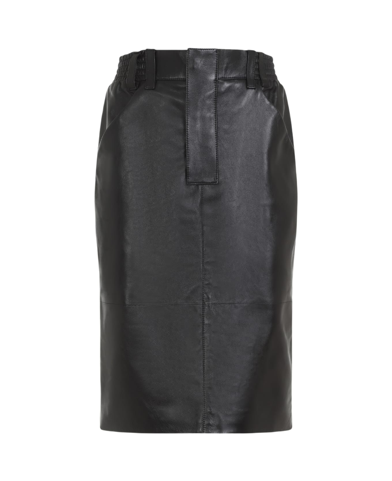 Saint Laurent Midi Skirt - Black