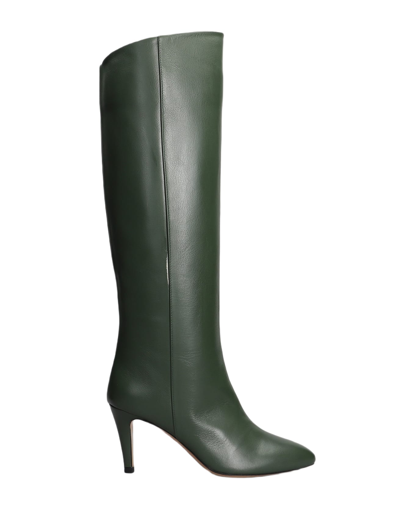 The Seller High Heels Boots In Green Leather - green