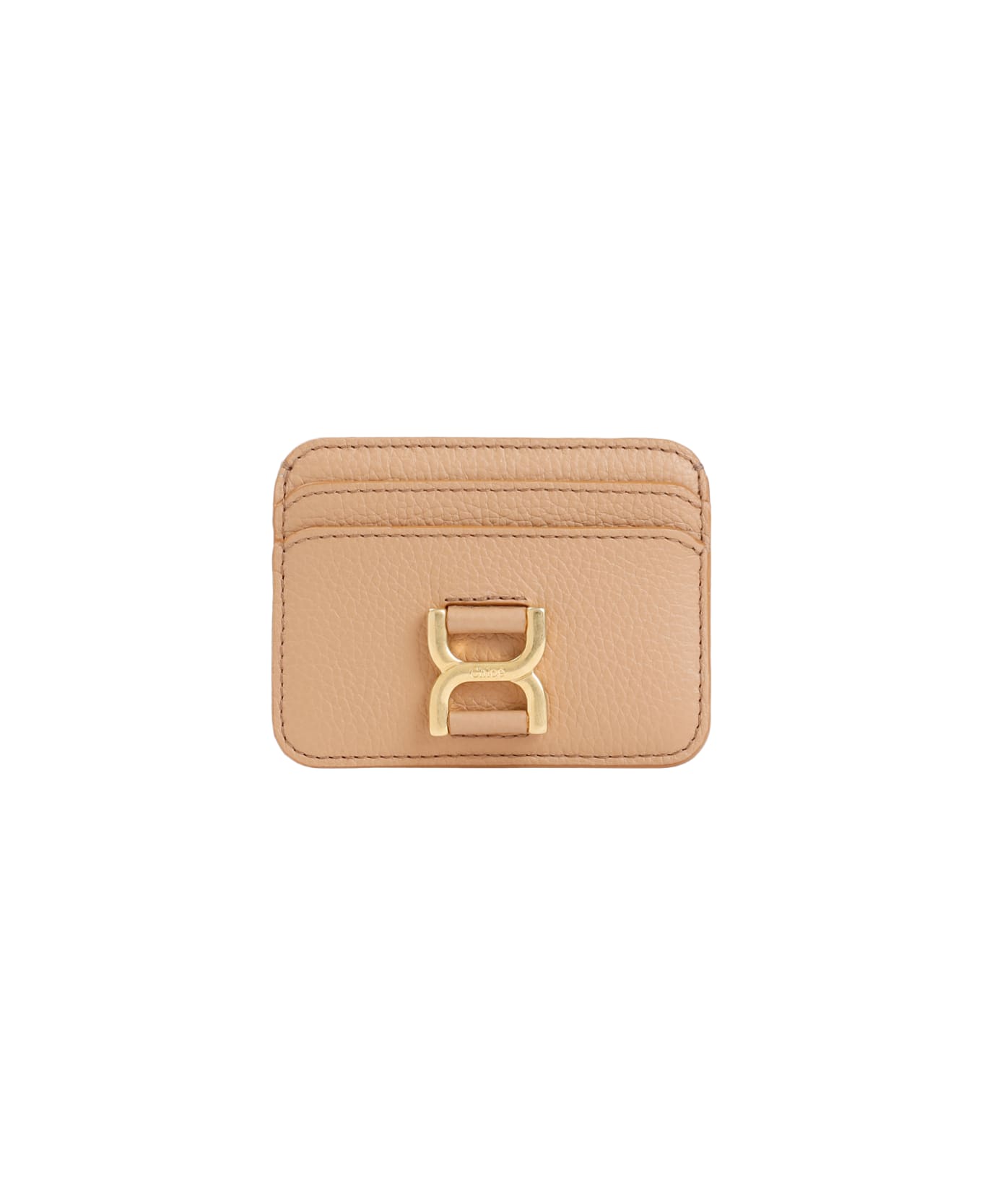 Chloé Marcie Leather Card Holder - X Light Tan