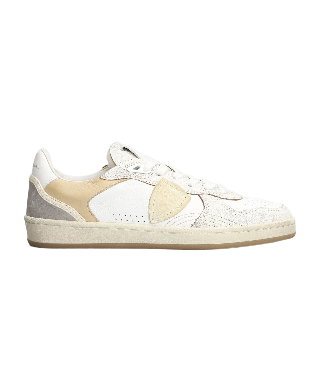 Philippe Model Pgal Low Sneakers In White Leather - white