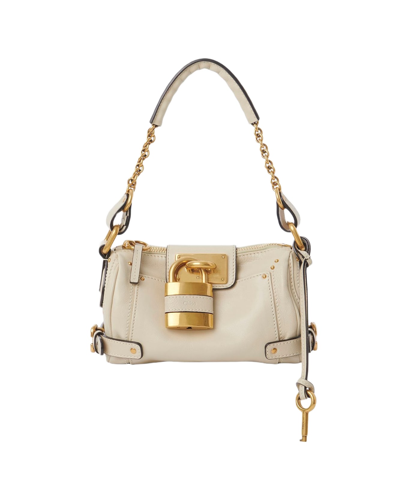 Chloé Small Paddington Leather Bag - Cloudy Cream