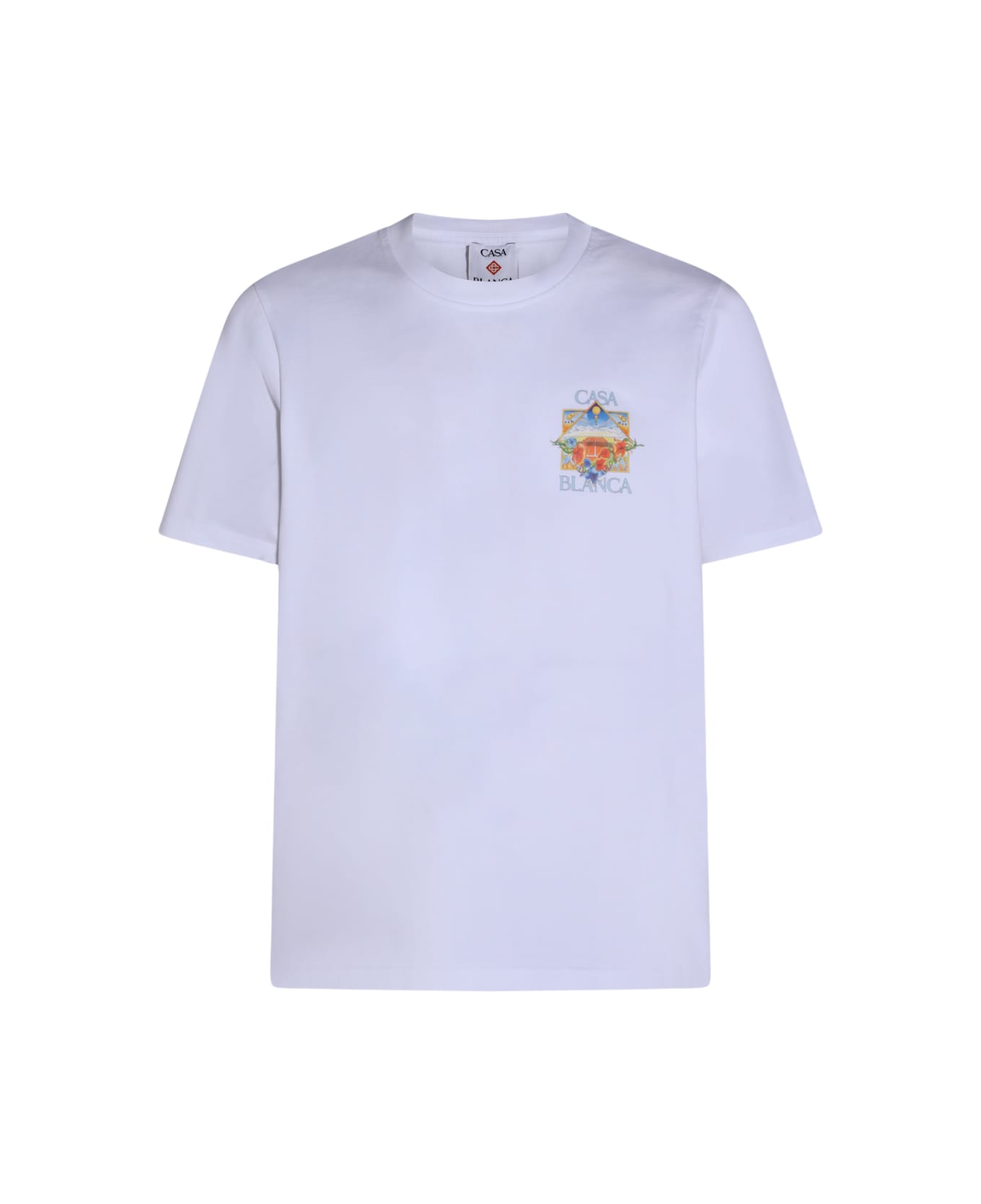 Casablanca White Cotton T-shirt - White