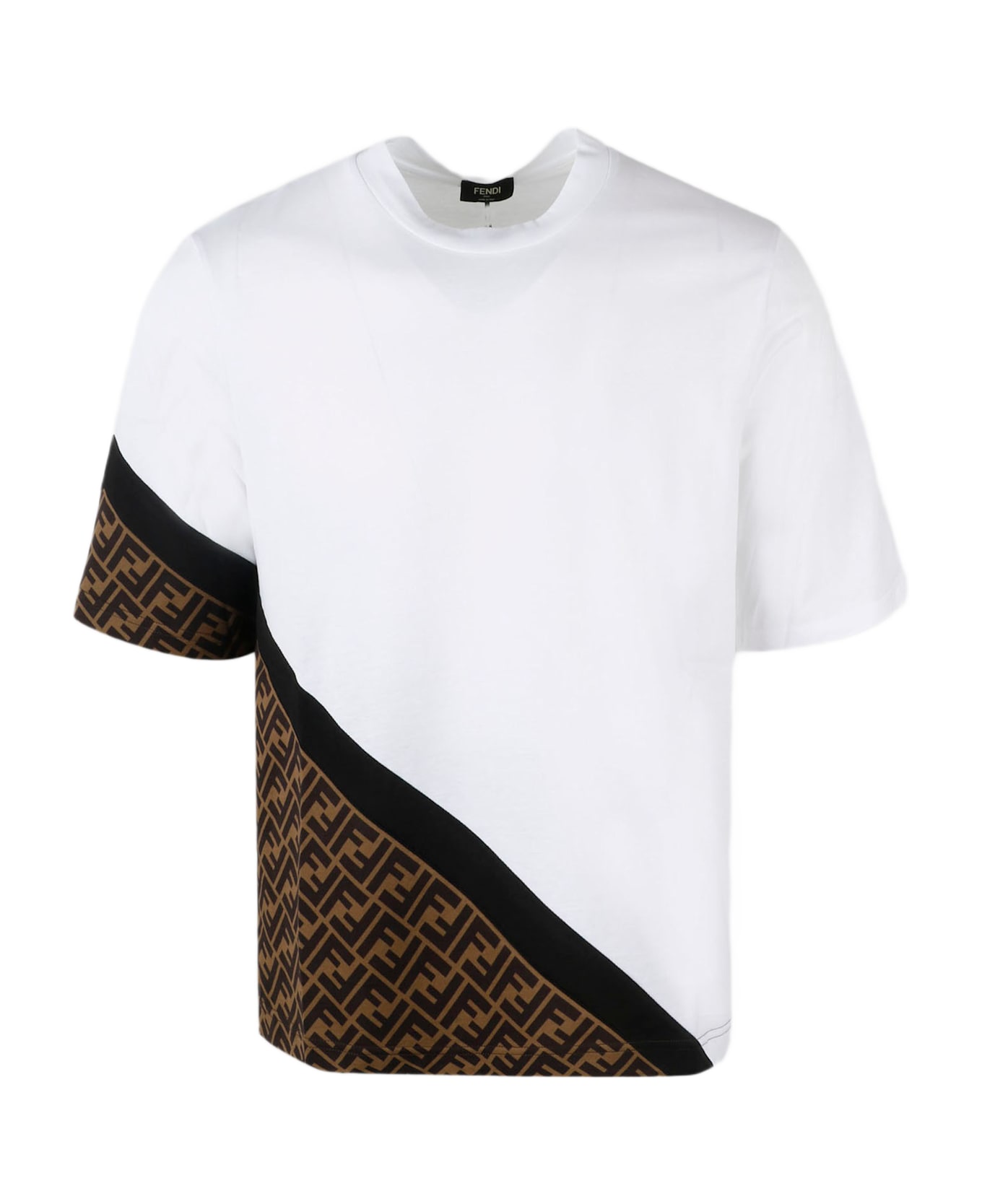 Fendi Diagonal Ff T-shirt - White