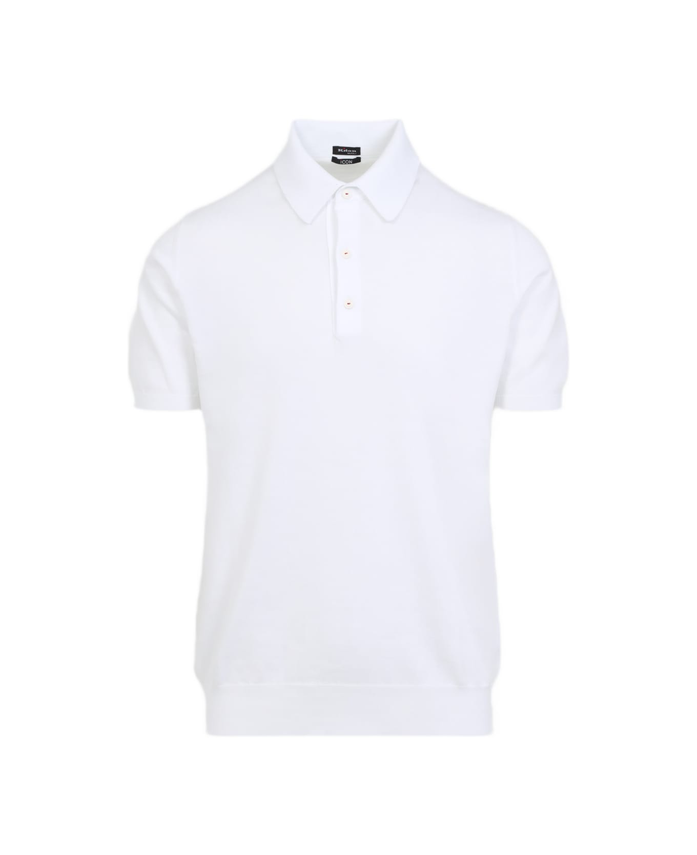 Kiton Cotton Polo - Bianco ポロシャツ
