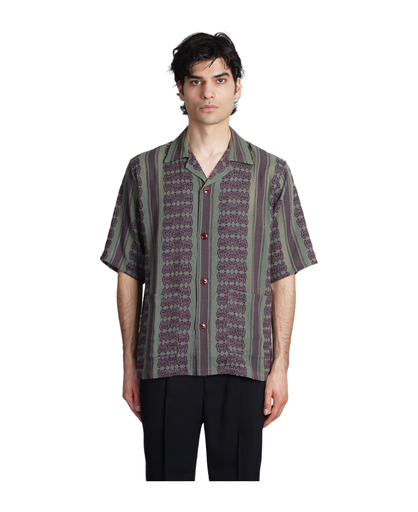 Needles Shirt In Green Cotton - green
