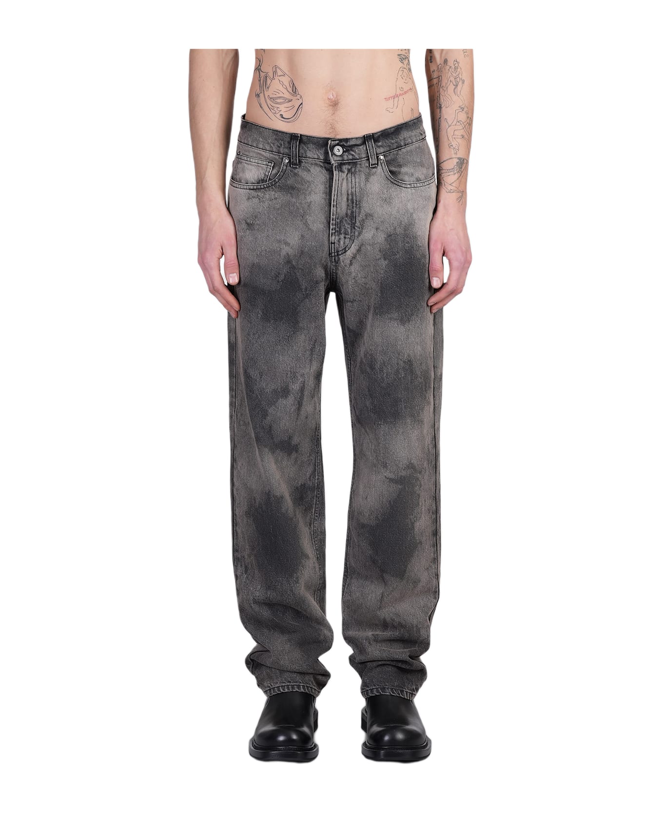 Salvatore Santoro Jeans In Brown Denim - brown