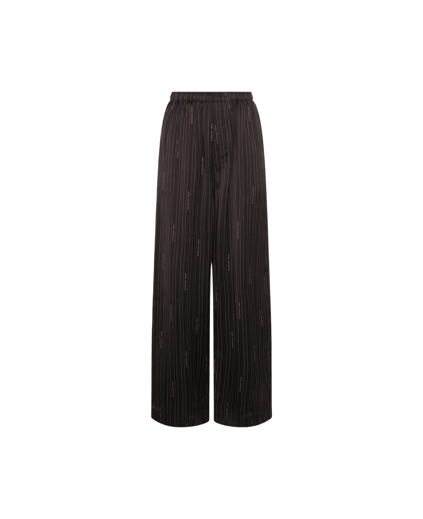 Balenciaga Black And Brown Pants - Black
