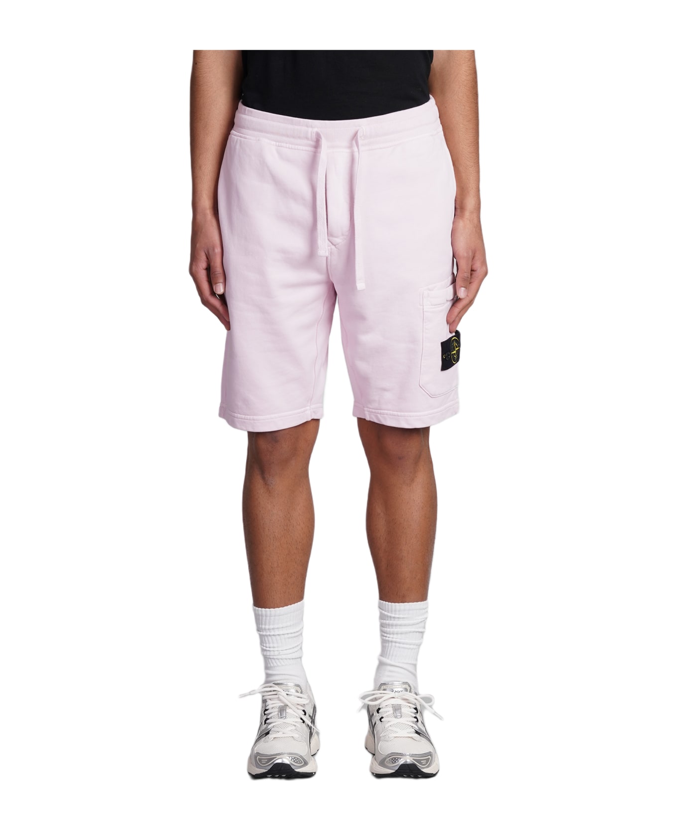 Stone Island Felpa Bermuda Shorts - rose-pink