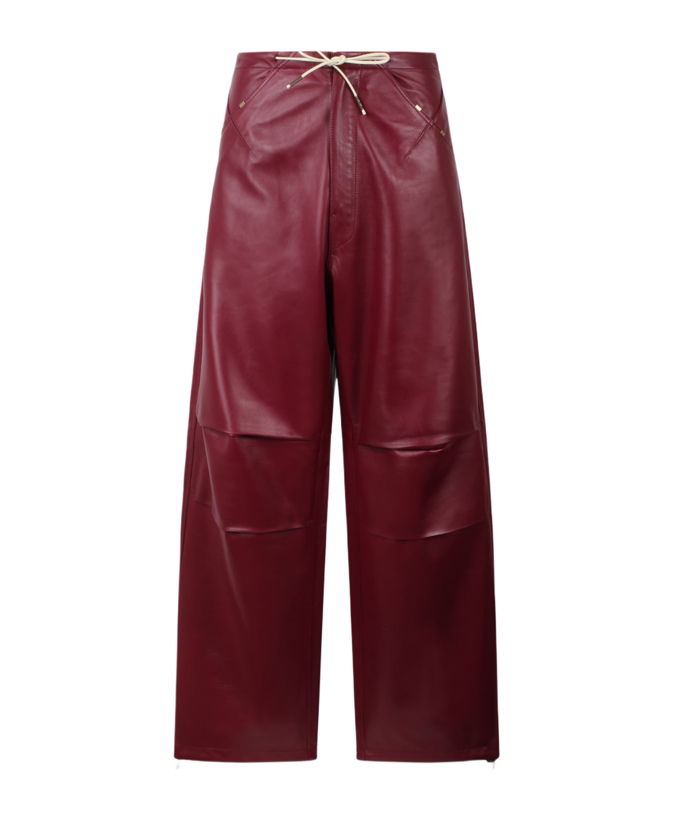 DARKPARK Daisy Plonge Nappa Leather Military Trousers - Pink & Purple ボトムス