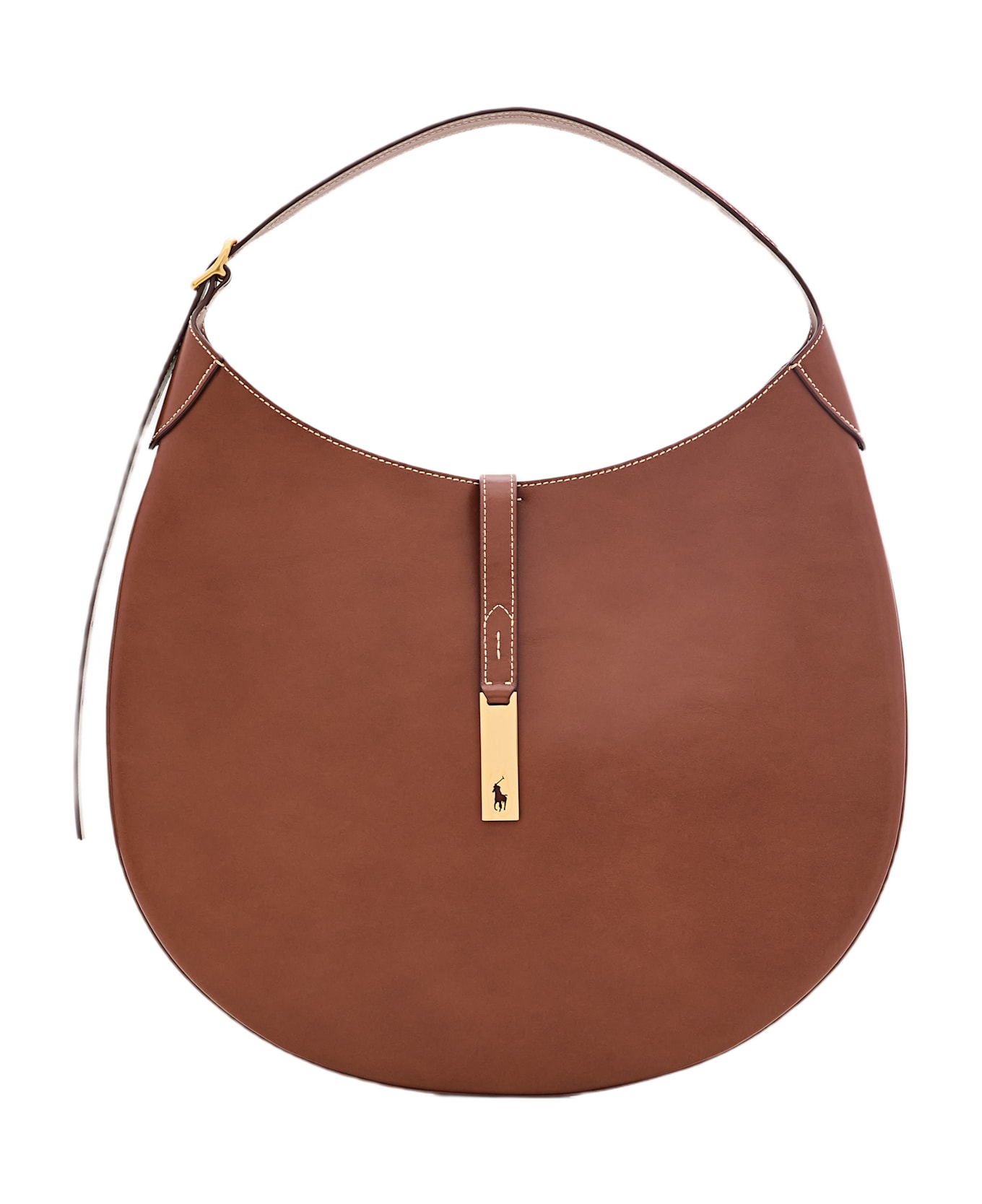 Polo Ralph Lauren Large Polo Id Shoulder Bag - Brown