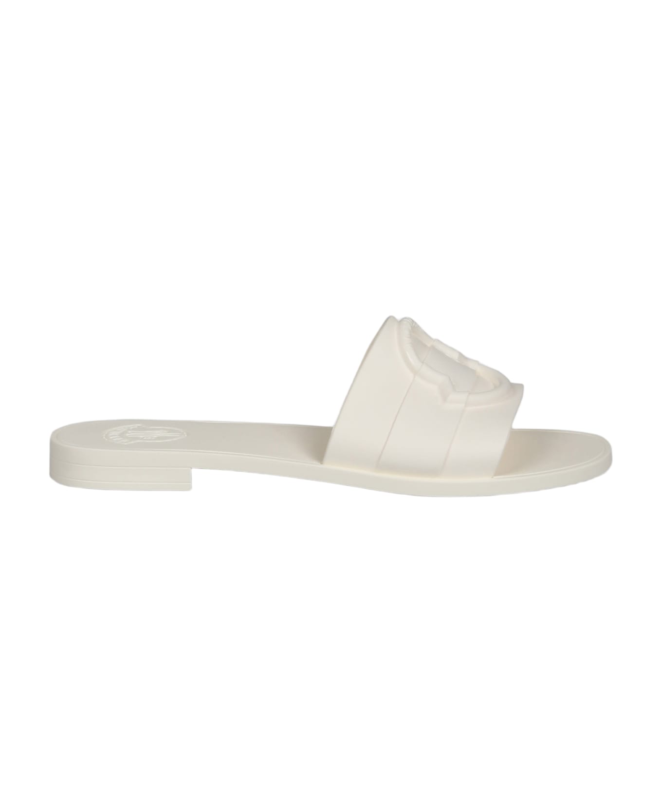 Moncler Mon Slide Sandal - White