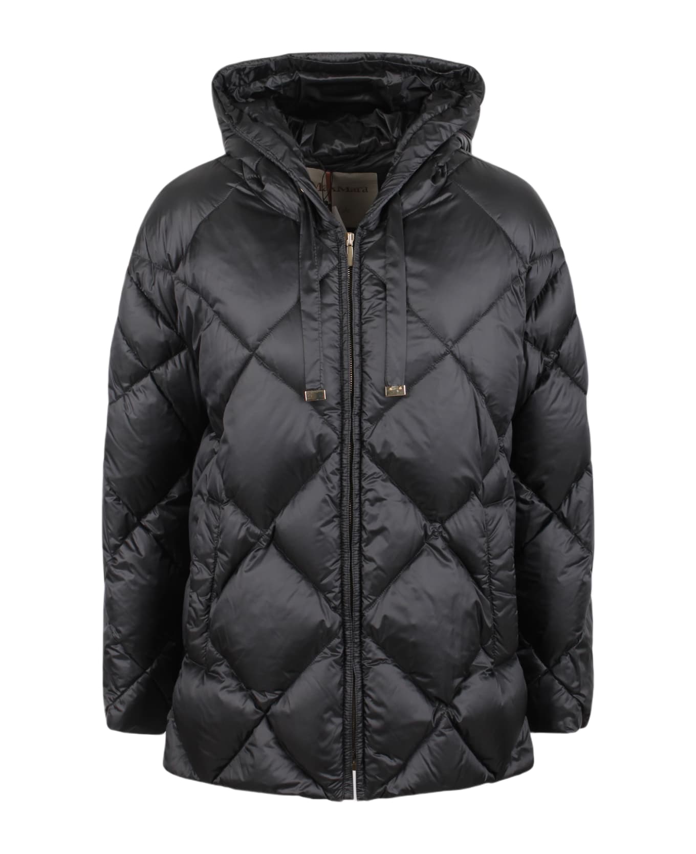 Max Mara The Cube Reversible Down Jacket In Water-resistant Canvas
