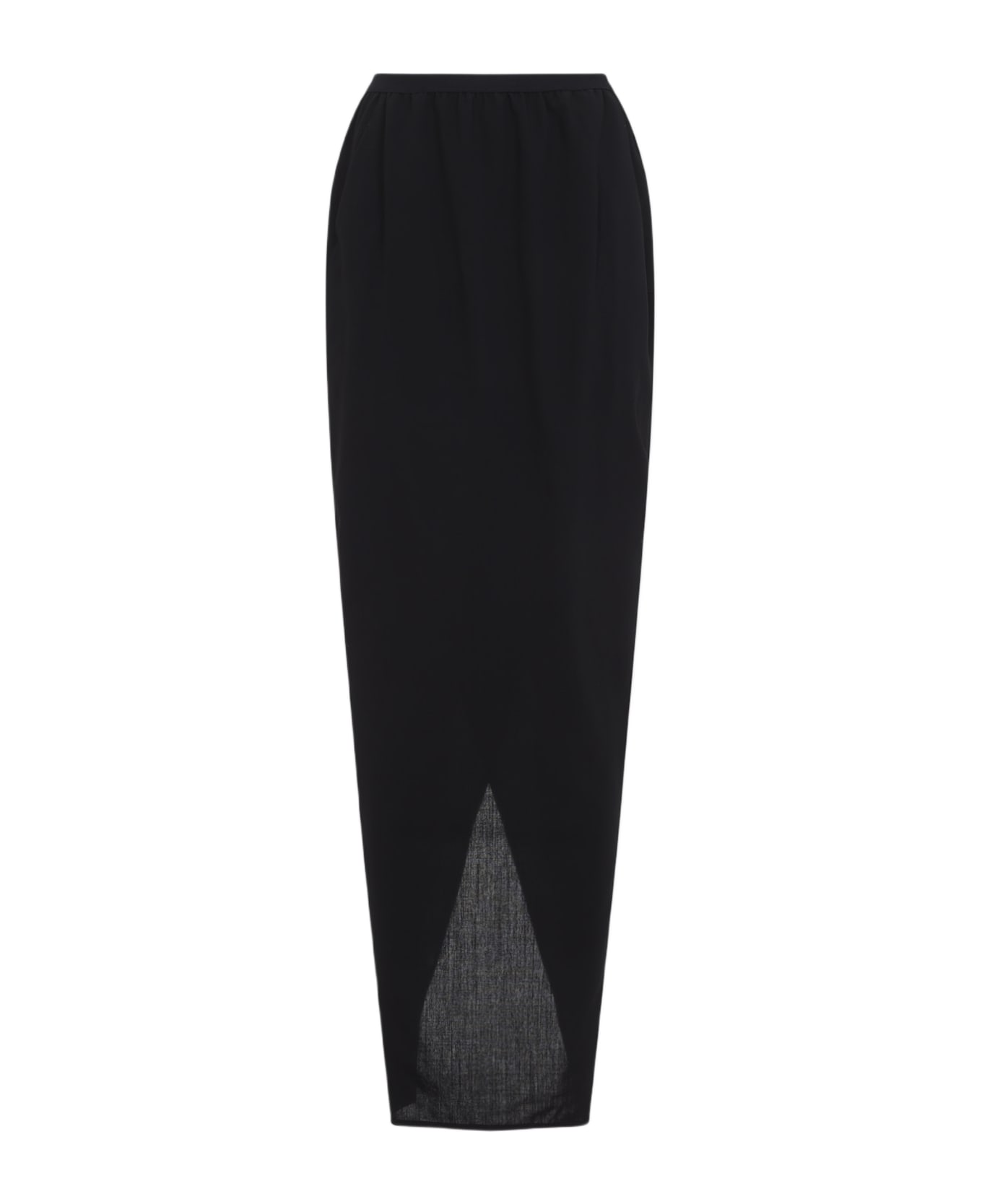 Rick Owens Soft Pillar Long Skirt - Black