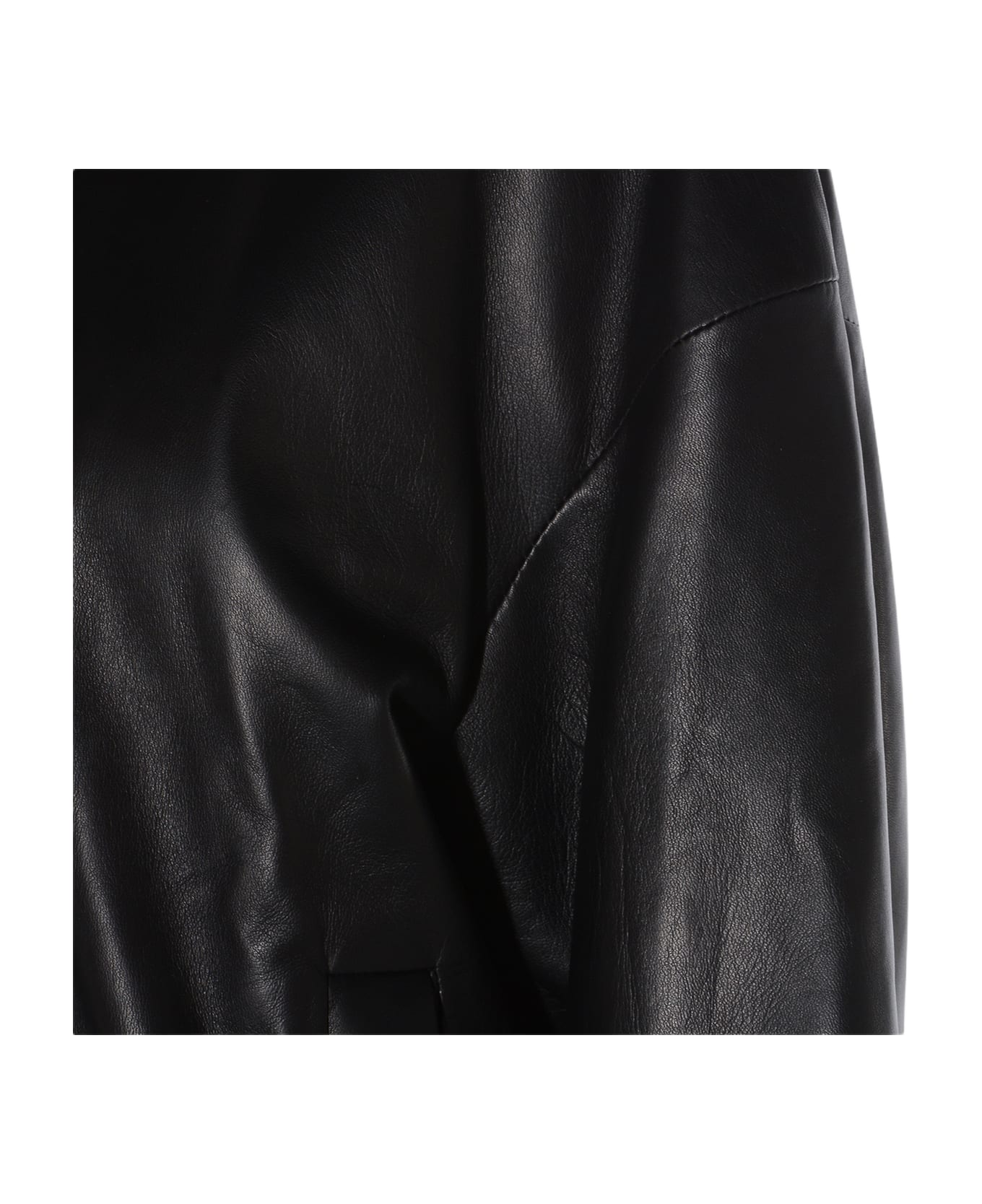 Salvatore Santoro Black Leather Jacket - Black