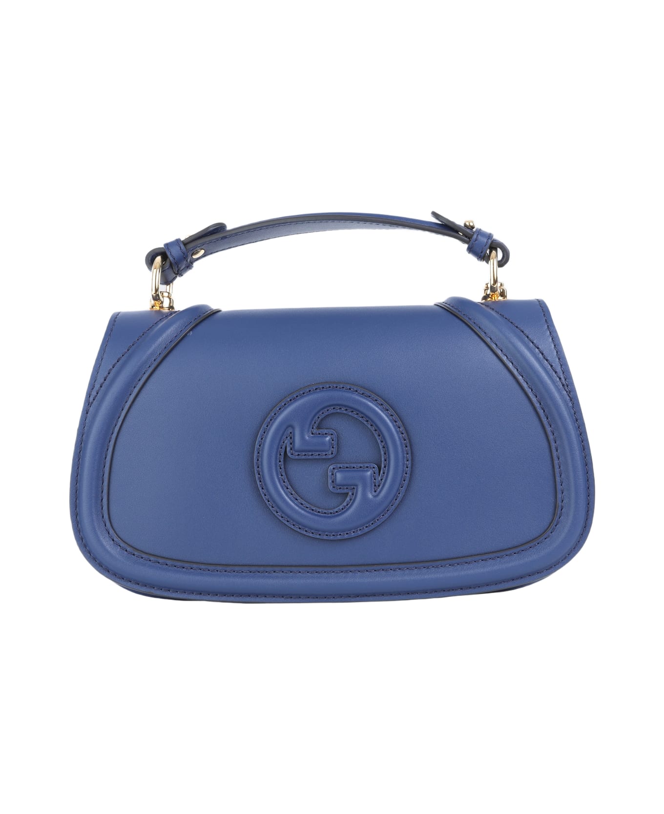 Gucci Blue Leather Blondie Shoulder Bag - PLASTIC BLUE