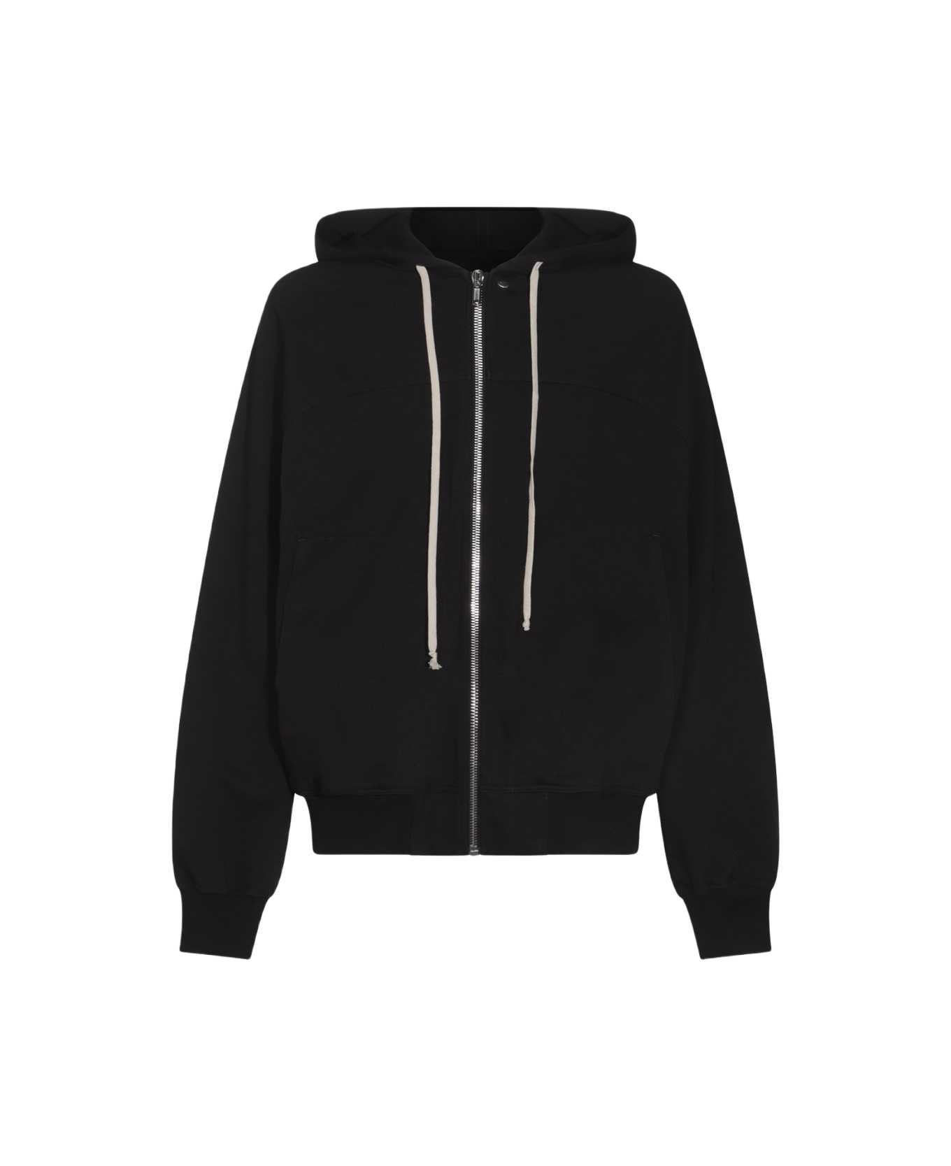 Rick Owens Black Cotton Sweatshirt - Black
