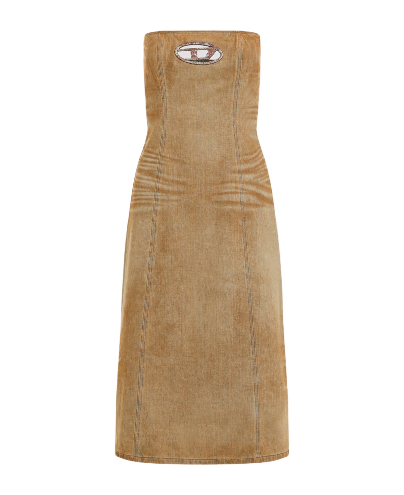 Diesel De-vildress-fsf Midi Dress - Denim