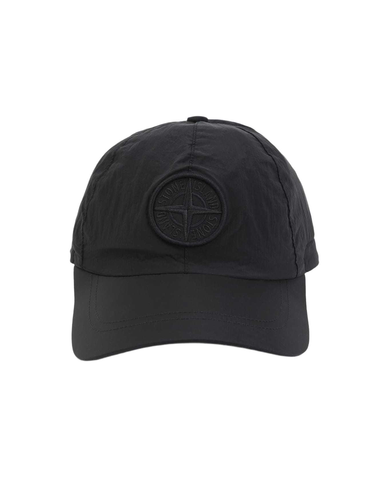 Stone Island Polyamide Baseball Hat - Black