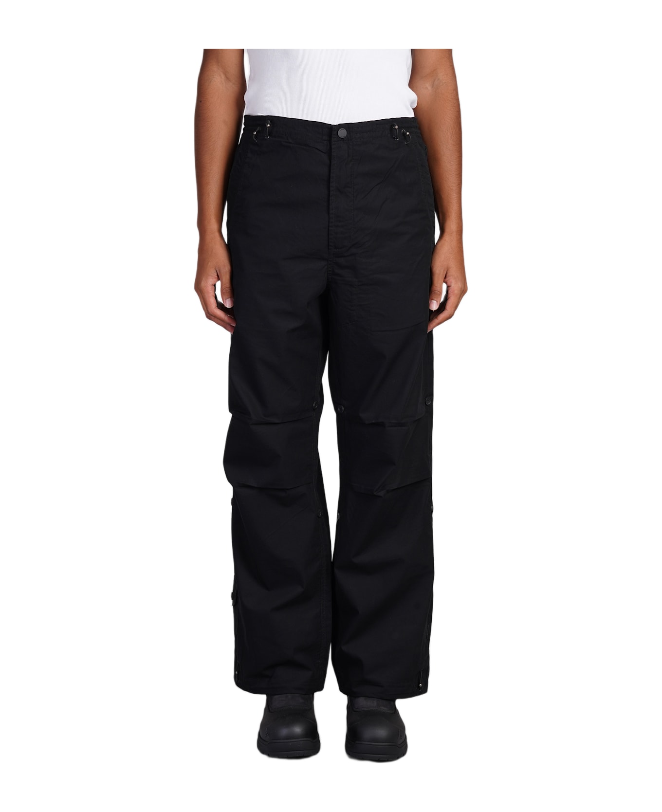 Maharishi Pants In Black Cotton - black