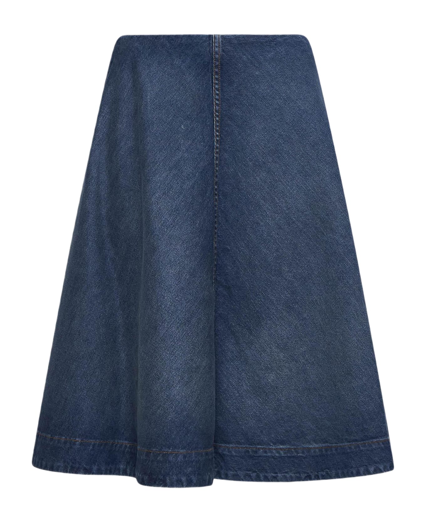 Khaite Renta Denim Skirt - BLU