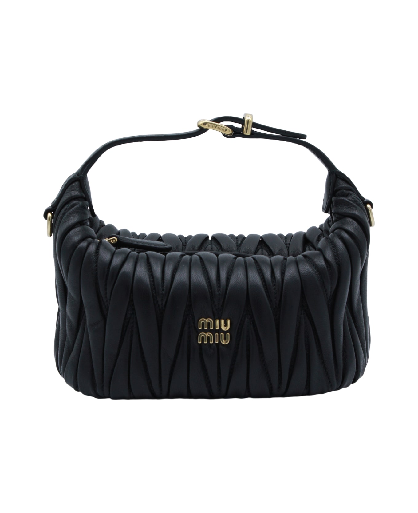 Miu Miu Black Leather Mini Bag - Black