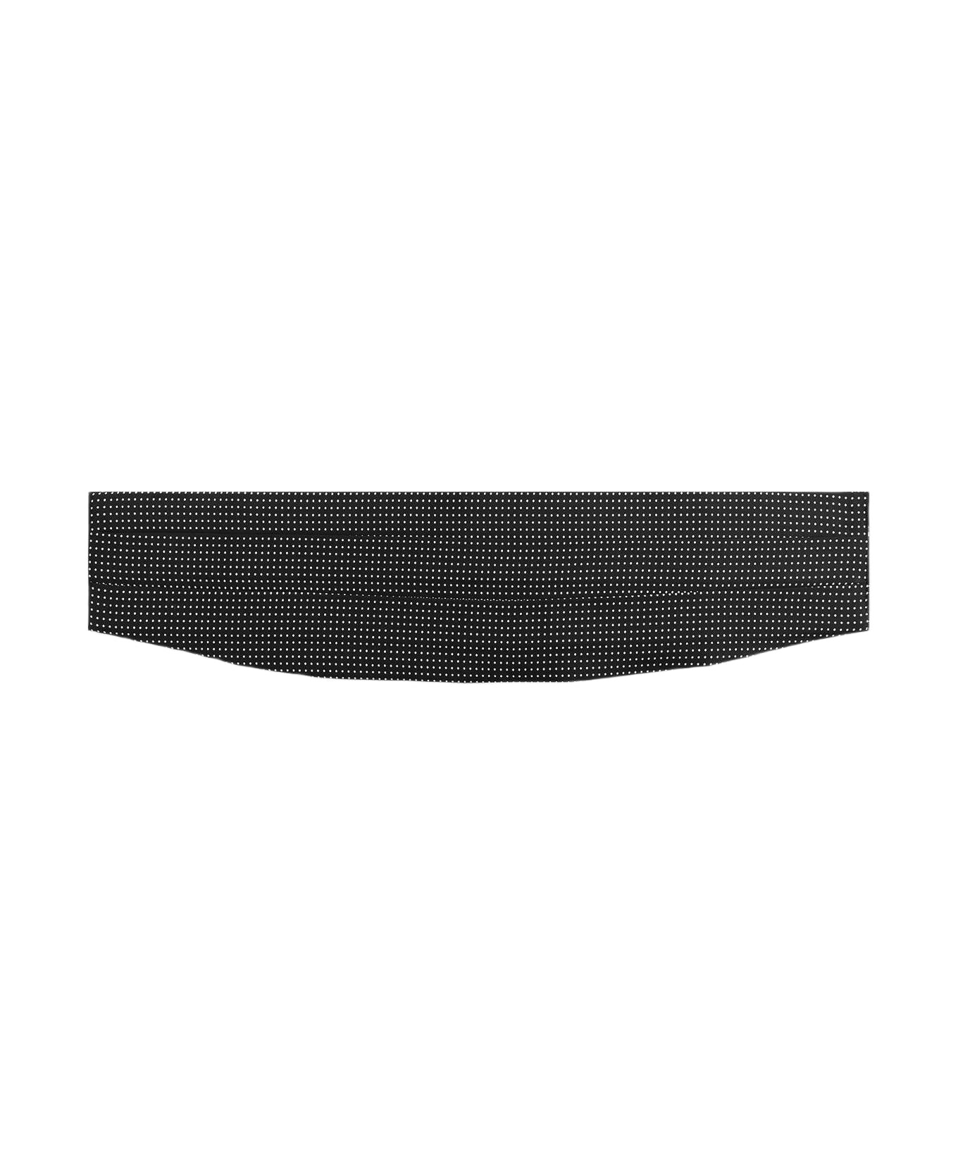 Larusmiani Cummerbund Pois Belt - Black