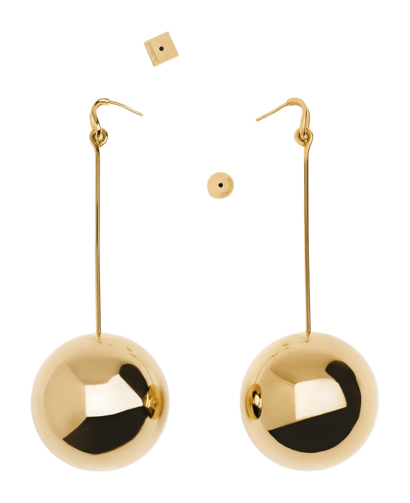 Jacquemus Les Grandes Boucles Nodo Earrings - Golden