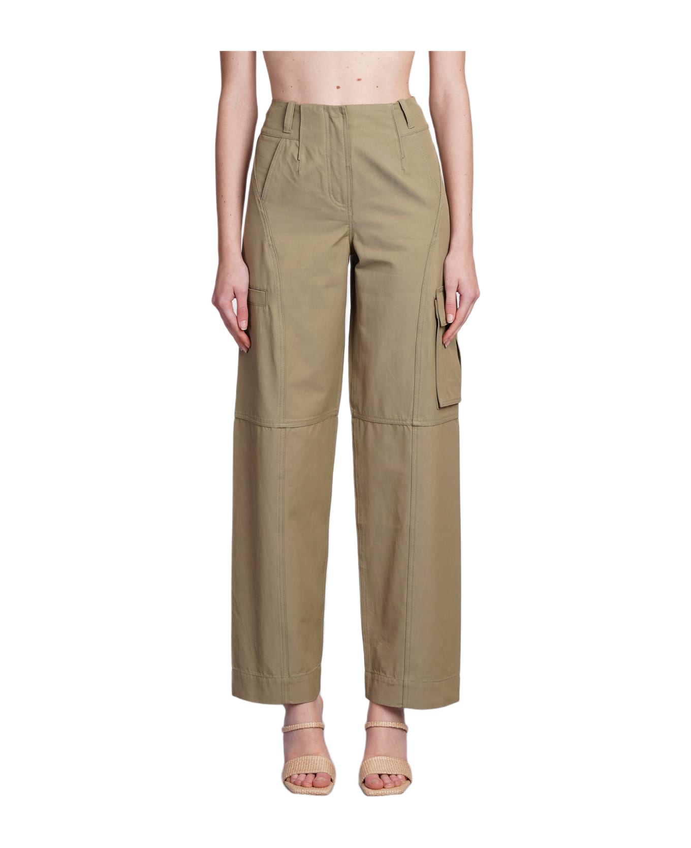 Cult Gaia Adrie Pants In Green Cotton - green